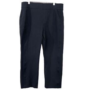 SPANX Black Ponte Knit Dress Pants Women's 2X Petite high rise